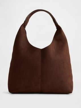 Gap Mini Faux-Suede Handbag chocolate cake